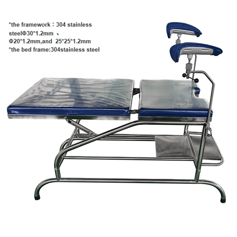 Medical Equipment Medical Center Birthing Bed for Gynaecology with CE FDA A45 Stainless Steel Bed